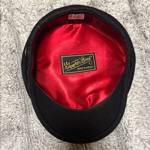 Black Cap with Red Lining